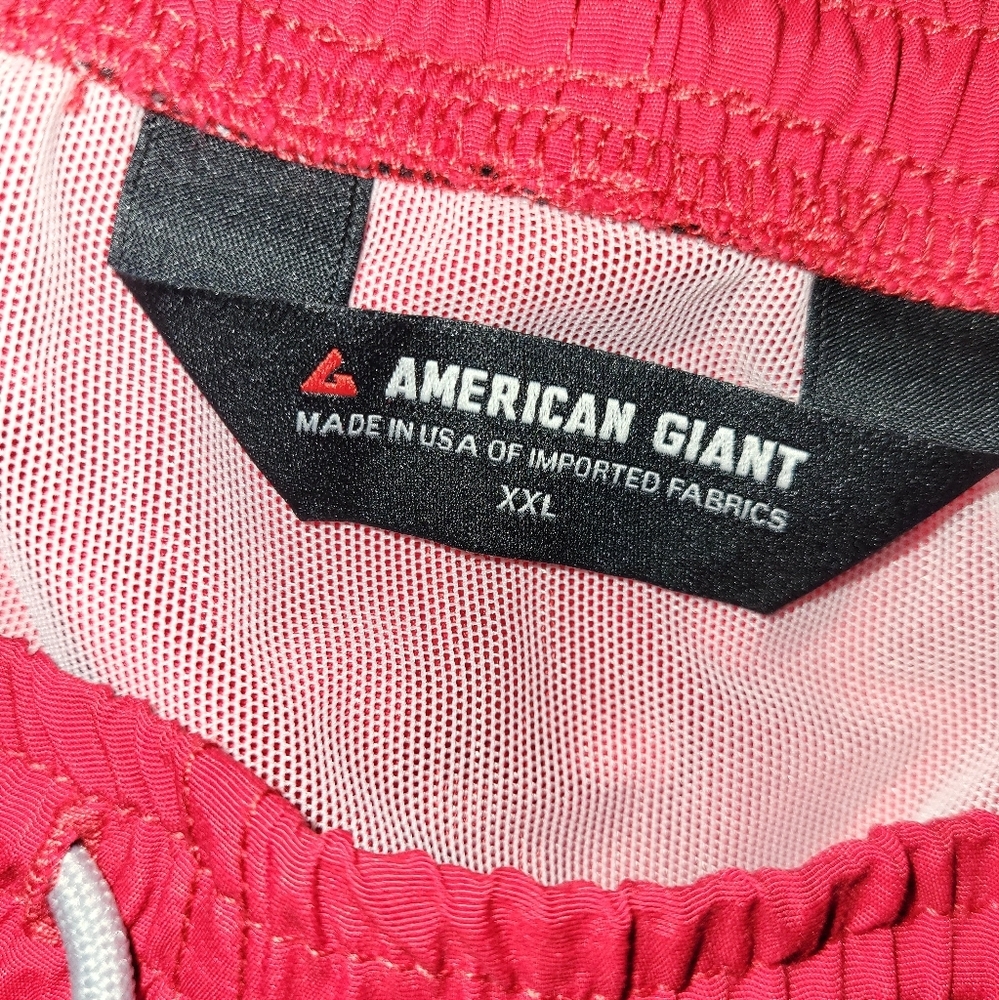 American Giant Men's Swim‎ Shorts Red Size XX Large Beach Pool Vacation - Picture 6 of 7